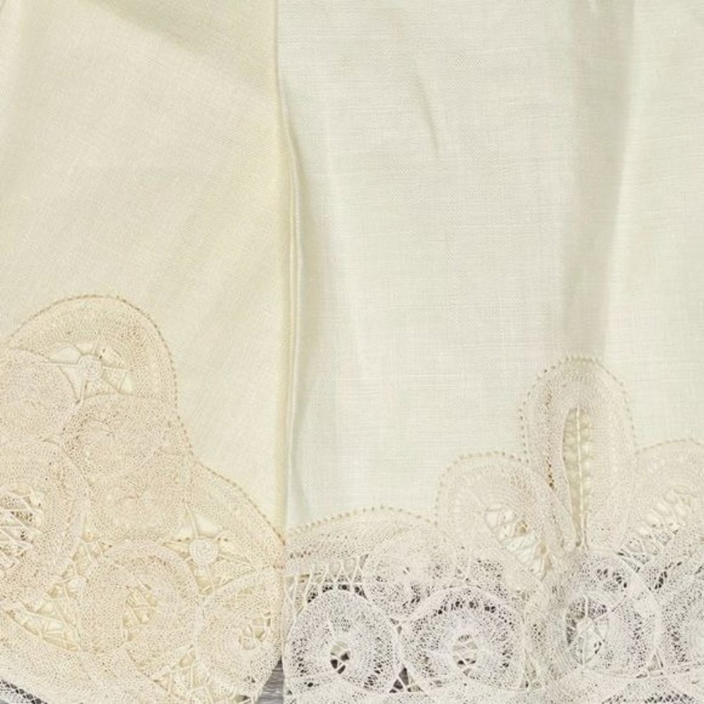 3 vintage floral lace napkins 2 different patterns table linens